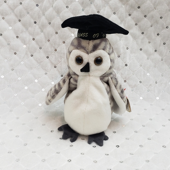 Vintage Ty Beanie Baby  "WISER" Class of '99 - Picture 1 of 10